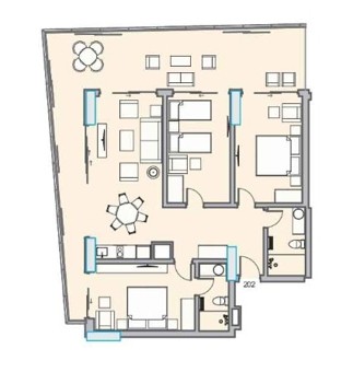 Планировка 4+ комнатной